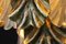 Großer Glas Kronleuchter mit Perlmuttfarbenem Muranoglas & Golden Golden, 2000 17