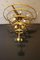Großer Glas Kronleuchter mit Perlmuttfarbenem Muranoglas & Golden Golden, 2000 20