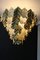 Lampadario grande in vetro di Murano perlato e dorato, 2000, Immagine 16