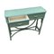 Table Console Vintage en Osier Vert 2