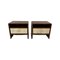 Italian Art Deco Parchment and Walnut Nightstands by Paolo Buffa, 1940s, Set of 2 1