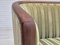 Skandinavisches Vintage 2-Sitzer Sofa aus Velours & Teak, 1950er 10