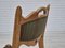 Vintage Danish Chairs in Wool and Oak, 1950s, Set of 3, Image 14