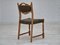 Vintage Danish Chairs in Wool and Oak, 1950s, Set of 3 2