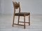 Vintage Danish Chairs in Wool and Oak, 1950s, Set of 3 5