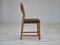 Vintage Danish Chairs in Wool and Oak, 1950s, Set of 3 10