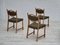 Chaises Vintage en Laine et Chêne, Danemark, 1950s, Set de 3 6