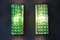 Grüne Wandlampen aus Muranoglas, 2000, 2er Set 10