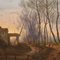 Artista francés, paisaje de campo, 1870, óleo sobre lienzo, enmarcado, Imagen 14