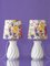 Vintage Royal Delft White Table Lamps & House of Hackney Lampshades, Set of 2 5
