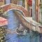 Escena callejera veneciana, años 90, grande al óleo sobre lienzo, enmarcado, Imagen 7