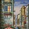 Escena callejera veneciana, años 90, grande al óleo sobre lienzo, enmarcado, Imagen 5