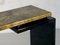 Patinated Lacquer Console Table with Gold Leaf from Roche Bobois, 1970s 8