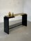 Patinated Lacquer Console Table with Gold Leaf from Roche Bobois, 1970s 7