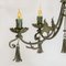 Wrought Iron & Murano Blown Glass Chandelier by Carlo Rizzarda, Italy, 1910s 8