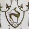 Kronleuchter aus Schmiedeeisen & mundgeblasenem Muranoglas von Carlo Rizzarda, Italien, 1910er 5
