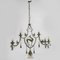 Wrought Iron & Murano Blown Glass Chandelier by Carlo Rizzarda, Italy, 1910s 1