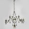 Wrought Iron & Murano Blown Glass Chandelier by Carlo Rizzarda, Italy, 1910s, Image 1