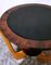 Art Deco Italian Round Coffee Table with Dark Glass in the style of Paolo Buffa, 1950s 8
