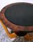 Art Deco Italian Round Coffee Table with Dark Glass in the style of Paolo Buffa, 1950s, Image 8