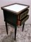 Napoleon III French Black Wood and Marble Nightstand with Drawers, 1880s 3