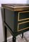 Napoleon III French Black Wood and Marble Nightstand with Drawers, 1880s 12