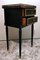 Napoleon III French Black Wood and Marble Nightstand with Drawers, 1880s 4