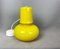 Mid-Century Modern Portuguese Canary Yellow Opaline Glass Hanging Lamp, 1970s 4