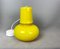 Mid-Century Modern Portuguese Canary Yellow Opaline Glass Hanging Lamp, 1970s, Image 4
