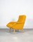 Französischer Mid-Century Sessel aus Buche & Gelbem Boucle, Frankreich, 1950er 2