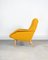 Französischer Mid-Century Sessel aus Buche & Gelbem Boucle, Frankreich, 1950er 3
