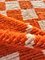 Traditioneller orangefarbener Berber Boho Boujad Marokkanischer handgefertigter Teppich 7