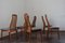 Sedie Mid-Century in teak di Schou Andersen, 1960, set di 6, Immagine 4