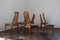 Mid-Century Teak Chairs from Schou Andersen, 1960, Set of 6 6