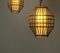 Vintage Bamboo Suspension Lamps, 1960s, Set of 2 2