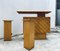 Mini Bar & Modern Style Pine Stools, Spain, 1970s, Set of 3 5