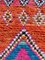 Tappeto tradizionale boucherouite intrecciato a mano in cotone berbero marocchino, anni '80, Immagine 3