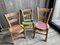 Small Children's Chairs, Set of 3 1