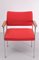 Thereca Red Fabric Armchair, 1960s 6