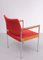 Thereca Red Fabric Armchair, 1960s 4