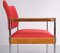 Thereca Red Fabric Armchair, 1960s, Image 3