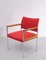 Fauteuil Thereca en Tissu Rouge, 1960s 1