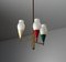 Italian Brass Chandelier with Modern Design and Colorful Metal Accents, 1950s, Image 8