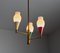 Italian Brass Chandelier with Modern Design and Colorful Metal Accents, 1950s, Image 7