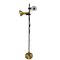 Vintage Gilt Metal Floor Lamp from Fase, 1970s, Image 1