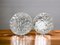 Round Flush Mounts in Clear Bubble Glass, 1960s, Set of 2, Image 4