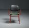 Mid-Century Italian Red Lacquered Iron Desk Chair, 1950s, Image 5