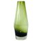 Konische Petrolblaue Vasen von Riihimaen Glass für Tamara Aladin, 1960er 1