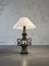 Large Brutalist Ceramic Table Lamp from Vallauris, 1950s 10