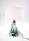 Table Lamp in Green Crystal from Val Saint Lambert 1